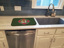 Load image into Gallery viewer, German Shepherd Poinsetta Wreath Dish Drying Mat – Absorbent, Artistic Kitchen Essentials CK1520DDM