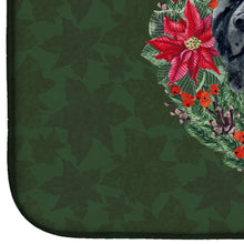 Load image into Gallery viewer, Newfoundland Poinsetta Wreath Dish Drying Mat – Absorbent, Artistic Kitchen Essentials CK1537DDM