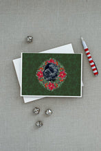 Load image into Gallery viewer, Newfoundland Poinsetta Wreath Greeting Cards -  Blank Note Cards – 8-Pack of Artist-Designed Cards with Envelopes