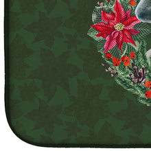 Load image into Gallery viewer, Weimaraner Poinsetta Wreath Dish Drying Mat – Absorbent, Artistic Kitchen Essentials CK1540DDM