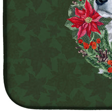 Load image into Gallery viewer, Maremma Sheepdog Poinsetta Wreath Dish Drying Mat – Absorbent, Artistic Kitchen Essentials CK1541DDM
