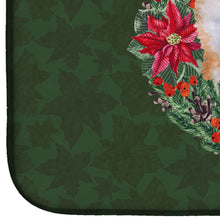 Load image into Gallery viewer, Akita Poinsetta Wreath Dish Drying Mat – Absorbent, Artistic Kitchen Essentials CK1569DDM