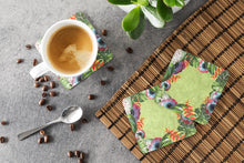 Load image into Gallery viewer, Tropical Coasters - Set of 4 Lightweight Foam, Absorbent Drink Coasters