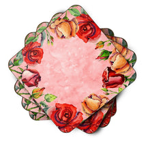 Load image into Gallery viewer, Roses Coasters - Set of 4 Lightweight Foam, Absorbent Drink Coasters