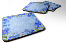 Load image into Gallery viewer, Myosotis flowers Coasters - Set of 4 Lightweight Foam, Absorbent Drink Coasters