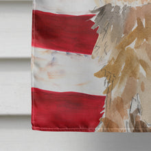 Load image into Gallery viewer, Patriotic USA Fox Terrier Flag Canvas House Size CK1706CHF