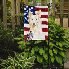 Load image into Gallery viewer, Patriotic USA White Collie Garden Flag - Outdoor Decorative Yard Flag CK1708GF