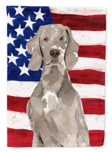 Load image into Gallery viewer, Patriotic USA Weimaraner Flag Canvas House Size CK1711CHF