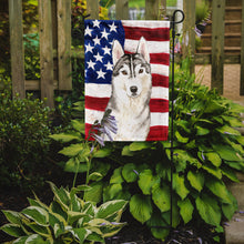 Load image into Gallery viewer, Patriotic USA Siberian Husky Garden Flag - Outdoor Decorative Yard Flag CK1713GF