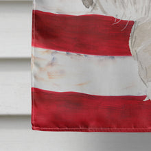 Load image into Gallery viewer, Patriotic USA Shih Tzu Puppy Flag Canvas House Size CK1714CHF