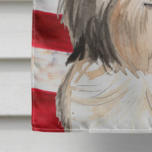 Load image into Gallery viewer, Patriotic USA Shih Tzu Flag Canvas House Size CK1715CHF