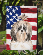 Load image into Gallery viewer, Patriotic USA Shih Tzu Garden Flag - Outdoor Decorative Yard Flag CK1715GF