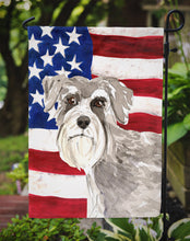 Load image into Gallery viewer, Patriotic USA Schnauzer #1 Garden Flag - Outdoor Decorative Yard Flag CK1718GF