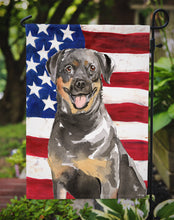 Load image into Gallery viewer, Patriotic USA Rottweiler Garden Flag - Outdoor Decorative Yard Flag CK1720GF
