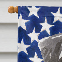 Load image into Gallery viewer, Patriotic USA Schnauzer #2 Flag Canvas House Size CK1722CHF