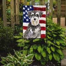 Load image into Gallery viewer, Patriotic USA Schnauzer #2 Garden Flag - Outdoor Decorative Yard Flag CK1722GF