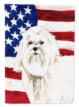 Load image into Gallery viewer, Patriotic USA Maltese Garden Flag - Outdoor Decorative Yard Flag CK1723GF