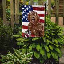 Load image into Gallery viewer, Patriotic USA Labradoodle Garden Flag - Outdoor Decorative Yard Flag CK1726GF