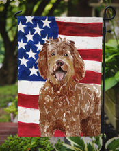 Load image into Gallery viewer, Patriotic USA Labradoodle Garden Flag - Outdoor Decorative Yard Flag CK1726GF
