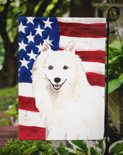 Load image into Gallery viewer, Patriotic USA Japanese Spitz Garden Flag - Outdoor Decorative Yard Flag CK1727GF