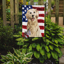 Load image into Gallery viewer, Patriotic USA Golden Retriever Garden Flag - Outdoor Decorative Yard Flag CK1730GF