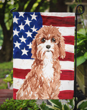 Load image into Gallery viewer, Patriotic USA Cavapoo Garden Flag - Outdoor Decorative Yard Flag CK1733GF