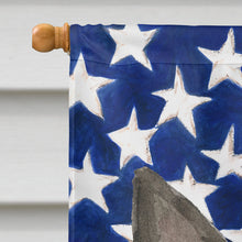 Load image into Gallery viewer, Patriotic USA Boston Terrier Flag Canvas House Size CK1738CHF