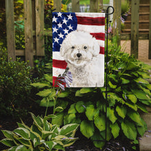 Load image into Gallery viewer, Patriotic USA Bichon Frise Garden Flag - Outdoor Decorative Yard Flag CK1740GF