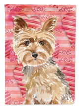 Load image into Gallery viewer, Love a Yorkie Yorkshire Terrier Flag Canvas House Size CK1743CHF