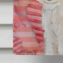 Load image into Gallery viewer, Love a Fox Terrier Flag Canvas House Size CK1744CHF