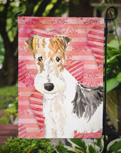 Load image into Gallery viewer, Love a Fox Terrier Garden Flag - Outdoor Decorative Yard Flag CK1744GF