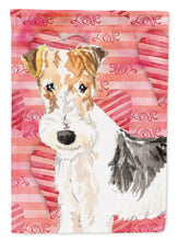 Load image into Gallery viewer, Love a Fox Terrier Garden Flag - Outdoor Decorative Yard Flag CK1744GF
