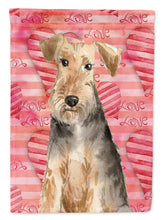 Load image into Gallery viewer, Love a Welsh Terrier Flag Canvas House Size CK1747CHF
