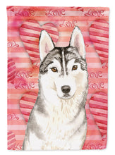 Load image into Gallery viewer, Love a Siberian Husky Flag Canvas House Size CK1750CHF