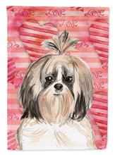 Load image into Gallery viewer, Love a Shih Tzu Flag Canvas House Size CK1752CHF