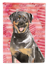 Load image into Gallery viewer, Love a Rottweiler Flag Canvas House Size CK1757CHF