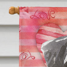 Load image into Gallery viewer, Love a Schnauzer #2 Flag Canvas House Size CK1759CHF