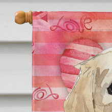 Load image into Gallery viewer, Love a Golden Retriever Flag Canvas House Size CK1767CHF