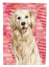 Load image into Gallery viewer, Love a Golden Retriever Flag Canvas House Size CK1767CHF