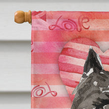 Load image into Gallery viewer, Love a Bouvier des Flandres Flag Canvas House Size CK1774CHF