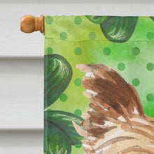 Load image into Gallery viewer, Shamrocks Yorkie Yorkshire Terrier Flag Canvas House Size CK1780CHF