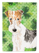 Load image into Gallery viewer, Shamrocks Fox Terrier Flag Canvas House Size CK1781CHF