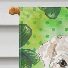 Load image into Gallery viewer, Shamrocks Wheaten Terrier Flag Canvas House Size CK1783CHF
