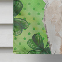 Load image into Gallery viewer, Shamrocks Wheaten Terrier Flag Canvas House Size CK1783CHF