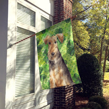 Load image into Gallery viewer, Shamrocks Welsh Terrier Flag Canvas House Size CK1784CHF
