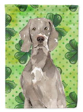Load image into Gallery viewer, Shamrocks Weimaraner Flag Canvas House Size CK1785CHF