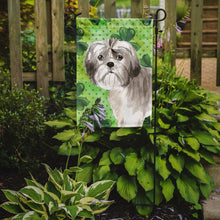Load image into Gallery viewer, Shamrocks Shih Tzu Puppy Garden Flag - Outdoor Decorative Yard Flag CK1788GF