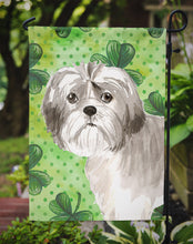 Load image into Gallery viewer, Shamrocks Shih Tzu Puppy Garden Flag - Outdoor Decorative Yard Flag CK1788GF