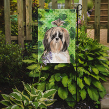 Load image into Gallery viewer, Shamrocks Shih Tzu Garden Flag - Outdoor Decorative Yard Flag CK1789GF