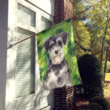 Load image into Gallery viewer, Shamrocks Schnauzer #2 Flag Canvas House Size CK1796CHF